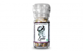 Lunn Desert Salt & Pepper Mix  Glass Bottle  80 grams